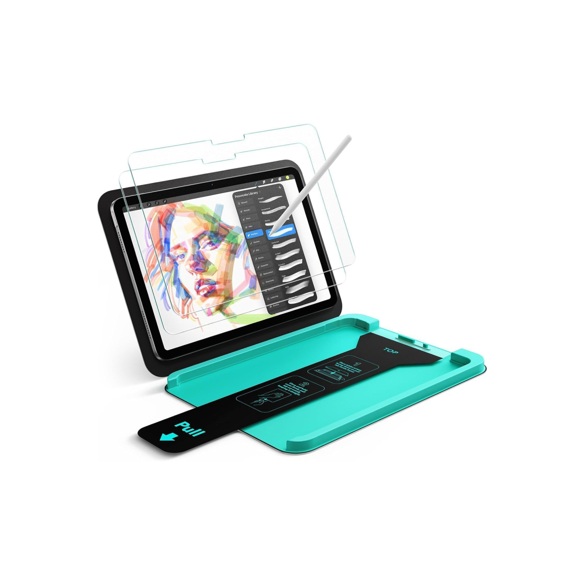 ESR Apple iPad 2025 10.9 (10.nesil) Armorite Paper-Feel Manyetik 2'li Tablet Ekran Koruyucu